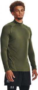 Under Armour мужская футболка-поло ColdGear Armour Fitted Mock, (390) Marine Od Green/Black