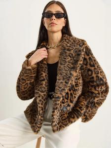 Bianco Lucci Зимнее пальто в цвете коричневый капучино