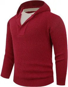 Свитер V-образным вырезом для мужчин Textured Knit