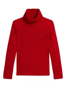 Водолазка с высоким воротником и длинными рукавами POLO RALPH LAUREN KIDS, красный