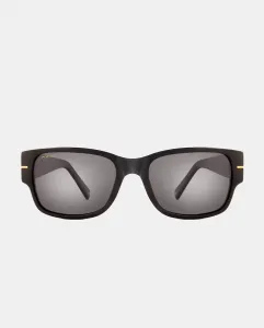 Прямоугольные мужские солнцезащитные очки из ацетата с поляризованными линзами Polar, черный