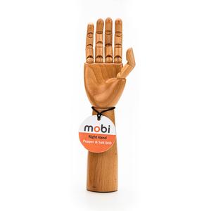 Мельница для соли и перца Mobi Handy, правая Mobi, коричневый