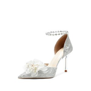 Imono Тонкие туфли на высоком каблуке для женщин Silver