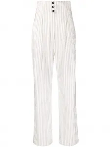 Брюки в тонкую полоску Philosophy Di Lorenzo Serafini, белый