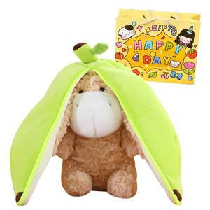 Плюшевая игрушка Banana Donkey, плюшевая кукла высотой 30 см Happy Fish, хаки