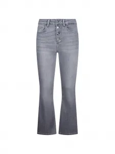 Джинсы с высокой посадкой и пятью карманами Liu Jo, серый