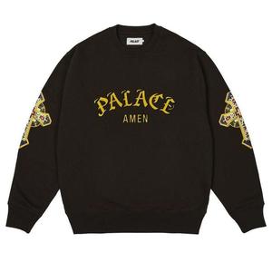 Толстовка saints crewneck sweatshirt 'black' Palace, черный