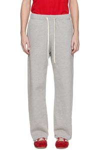 Классические спортивные штаны из плотной серой ткани Les Tien, светло-серый