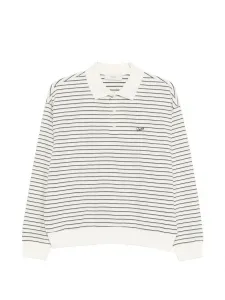 Поло в полоску с логотипом DUNST, бежевый