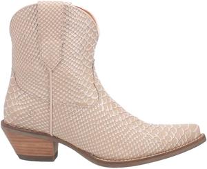 Женские ботинки Dingo Sorta Sweet с открытым носком, с принтом, на низком среднем каблуке, повседневные, на молнии, размер 2-3 - бежевые