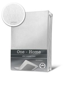 Простыня на резинке белая 90 х 200 см - 100 х 200 см трикотаж хлопок One-Home, белый