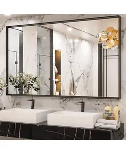 Настенное зеркало для туалетного столика, зеркало для ванной, акцентное зеркало Keonjinn, black