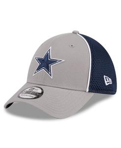 Мужская серая шляпа Dallas Cowboys Pipe 39THIRTY Flex Hat New Era