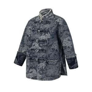 FILA Golf Denim Jackets Unisex Dark Blue Denim Moderate Jacquard