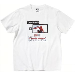 Футболка X Marvel Co-branded Series унисекс белая Uniqlo, белый