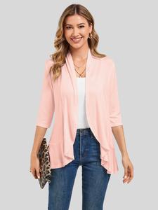 Вязаный кардиган LapaPlus, розовый