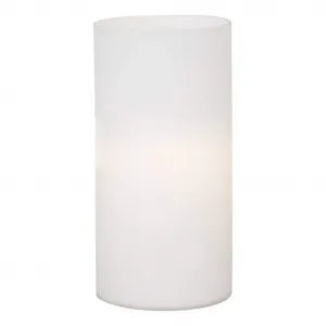 Настольная лампа GEO, стекло опал-матовое, выключатель на проводе, минималистичная E14, ночник, декоративный светильник, для спальни, кабель 165 см, 20x10 см Eglo, белый