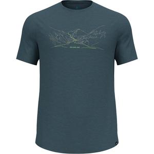 Футболка Ascent PW 130 бег. велосипед. поход. Odlo, цвет dark slate melange