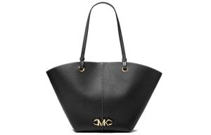 Сумка-тоут из кожи коровы Izzy, Средняя женская сумка для покупок, Черная MICHAEL KORS