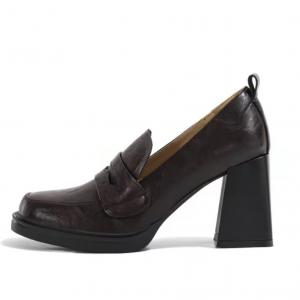 AFJI Лоферы женские черно-коричневые - коричневые, цвет Brown