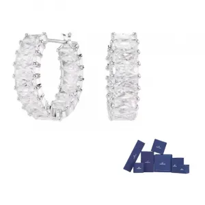 Матричные серьги-кольца Swarovski