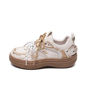 Низкие повседневные туфли женские ZHR, Beige