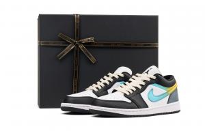 Jordan Баскетбольные кроссовки Air 1 Low Top Vintage, унисекс, черные