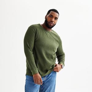 Утепленная футболка с длинными рукавами Big & Tall Sonoma Goods For Life Essential, цвет Olive Heather