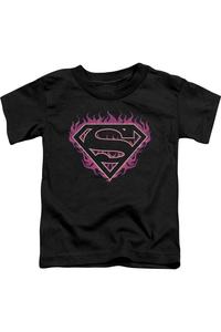 Футболка с коротким рукавом для малышей Superman "Розовое пламя" Gildan