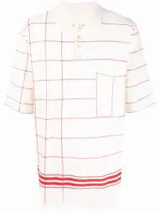 Рубашка поло в полоску MAISON MARGIELA, нейтральный