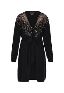 Faina Вязаный кардиган в черном цвете