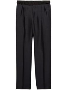 Брюки широкого кроя Prada, серый