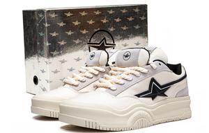 Низкие кроссовки для скейтбординга Satoshi Star Series с противоскользящим покрытием и износостойкими свойствами, увеличивающие рост, унисекс PENTAGONAL HEART, White Black (Box Included)