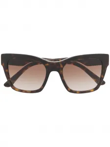 Солнцезащитные очки в квадратной оправе Dolce & Gabbana Eyewear, коричневый