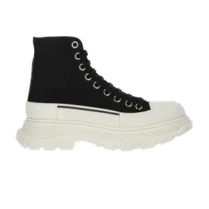 Ботинки Alexander McQueen Wmns Tread Slick Boot Black White, черный