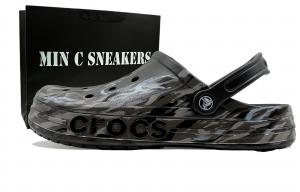 Crocs Bayaband Clog Box, Heospace, камуфляжные сабо Obsidian, черные, унисекс