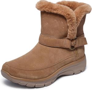 Женские ботинки Skechers Easy Going-Dreamers Luxe Vibe без шнурков средней длины, Chestnut