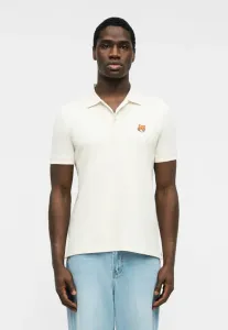 Обычная рубашка поло с изображением головы лисы Maison Kitsuné, Noble Beige