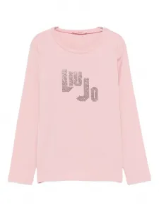 Лонгслив с логотипом Liu Jo, розовый