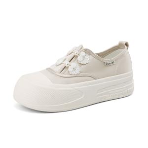 Холщовые кеды женские с низким верхом Daphne, цвет Champagne