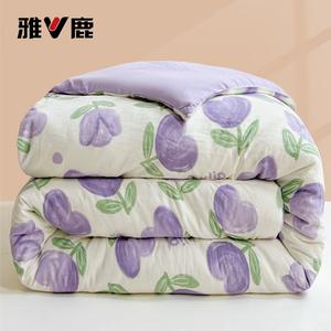 Yalu Одеяло из хлопка Синьцзян 180х220 см, вес ~4 кг, утепленное, всесезонное, цвет Tulip Purple
