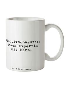 Кружка с надписью Приемная сестра Хаос белым цветом Mr. & Mrs. Panda