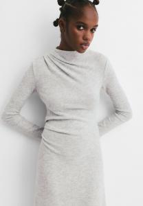 Платье PULL&BEAR SOFT TOUCH GATHERED, Light Grey