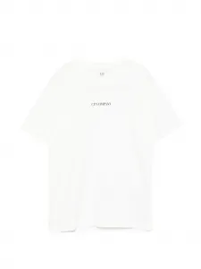 Футболка с логотипом C.P. Company Kids, белый