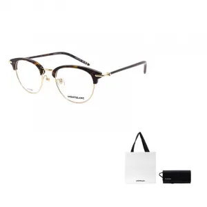 MONTBLANC Очки с круглой оправой, Tortoiseshell Gold