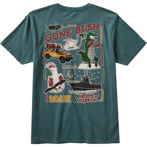 Футболка с принтом в стиле открытки Hod Roark, цвет forest