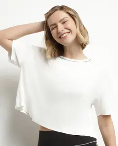 Женская короткая спортивная футболка Dim, белый