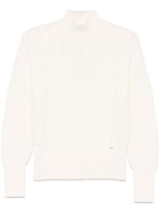 Свитер фактурной вязки Herno, белый