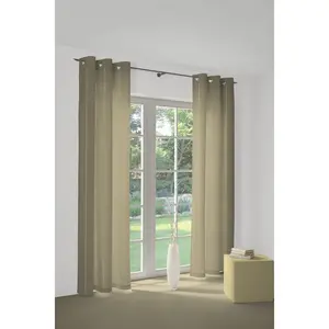 Штора Felsted с люверсами, 1 шт. Wirth, серо-коричневый