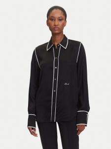 Рубашка regular fit A3W11012 Karl Lagerfeld, чёрный